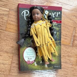 American Girl Mini Kaya Doll with full size book